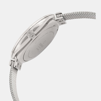 Blomme Women Quartz White Dial Analog Stainless Steel Watch V225LXCIMC