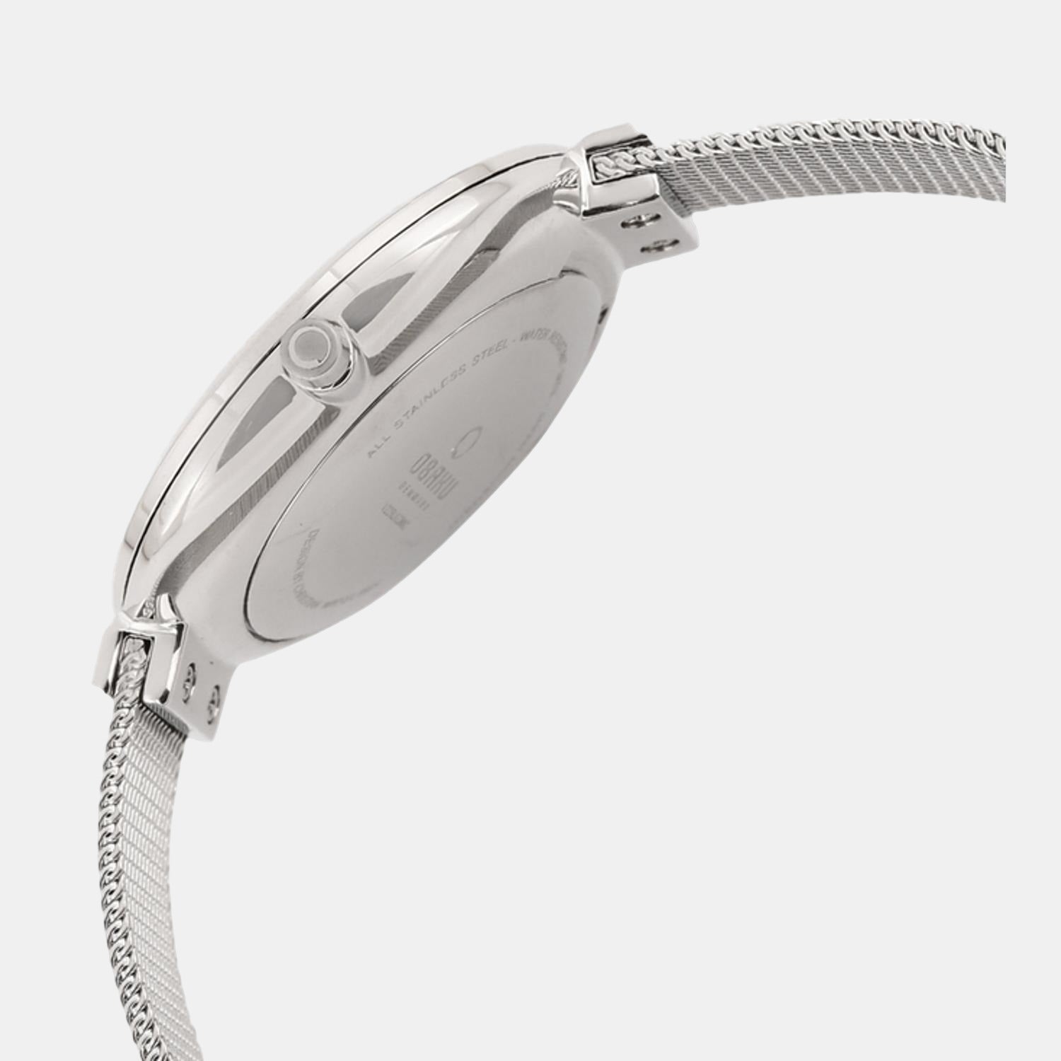 Blomme Women Quartz White Dial Analog Stainless Steel Watch V225LXCIMC