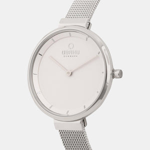 Blomme Women Quartz White Dial Analog Stainless Steel Watch V225LXCIMC