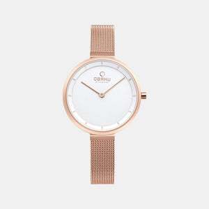 Blomme Women Quartz White Dial Analog Stainless Steel Watch V225LXVIMV