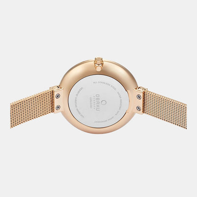 Blomme Women Quartz White Dial Analog Stainless Steel Watch V225LXVIMV