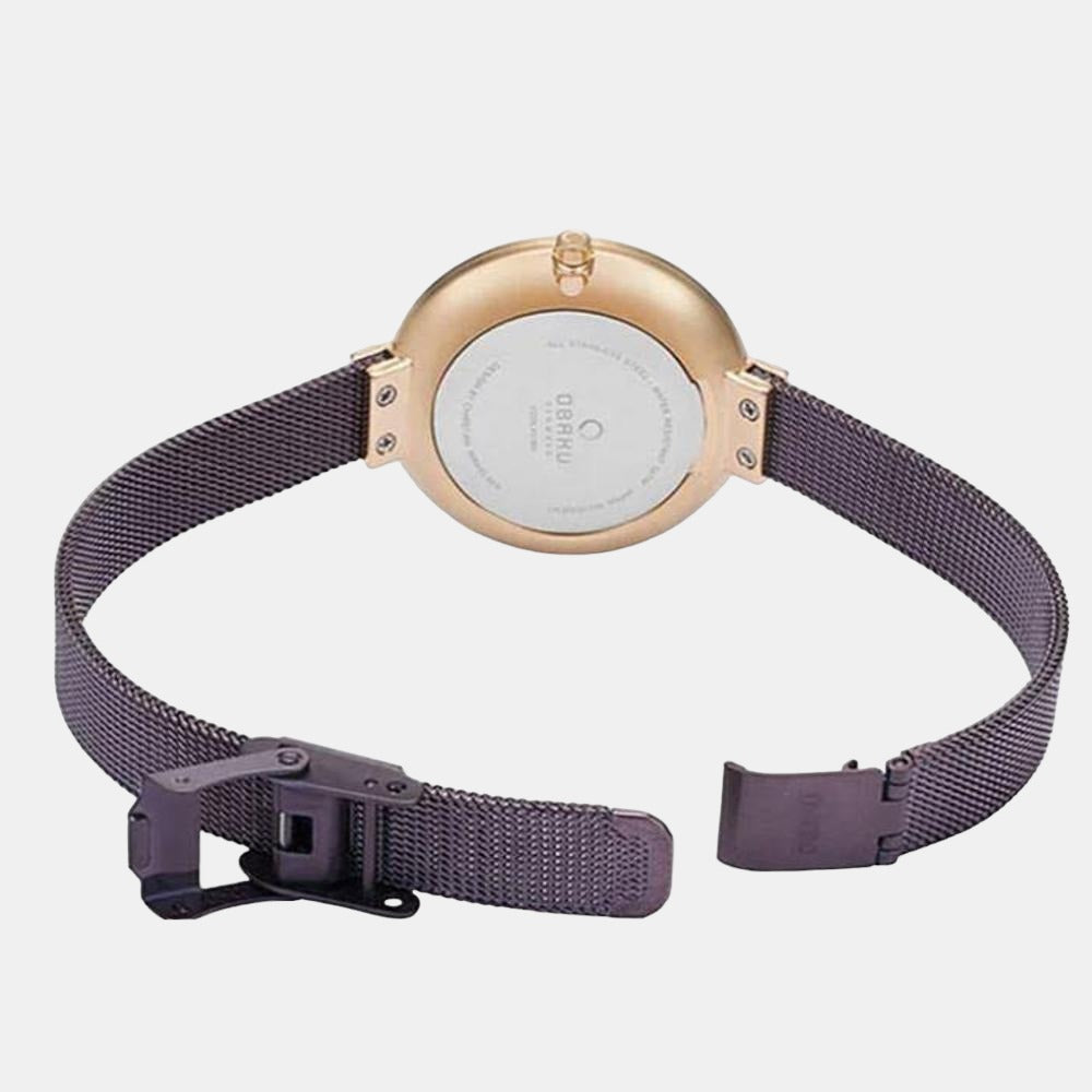 Blomme Women Quartz Grey Dial Analog Stainless Steel Watch V225LXVNMN