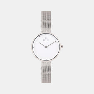 Dok Women Quartz White Dial Analog Stainless Steel Watch V227LXCIMC