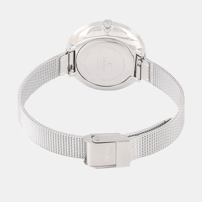 Dok Women Quartz White Dial Analog Stainless Steel Watch V227LXCIMC