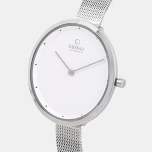 Dok Women Quartz White Dial Analog Stainless Steel Watch V227LXCIMC