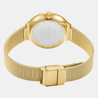 Dok Women Quartz White Dial Analog Stainless Steel Watch V227LXGIMG