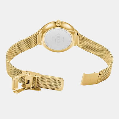 Dok Women Quartz White Dial Analog Stainless Steel Watch V227LXGIMG