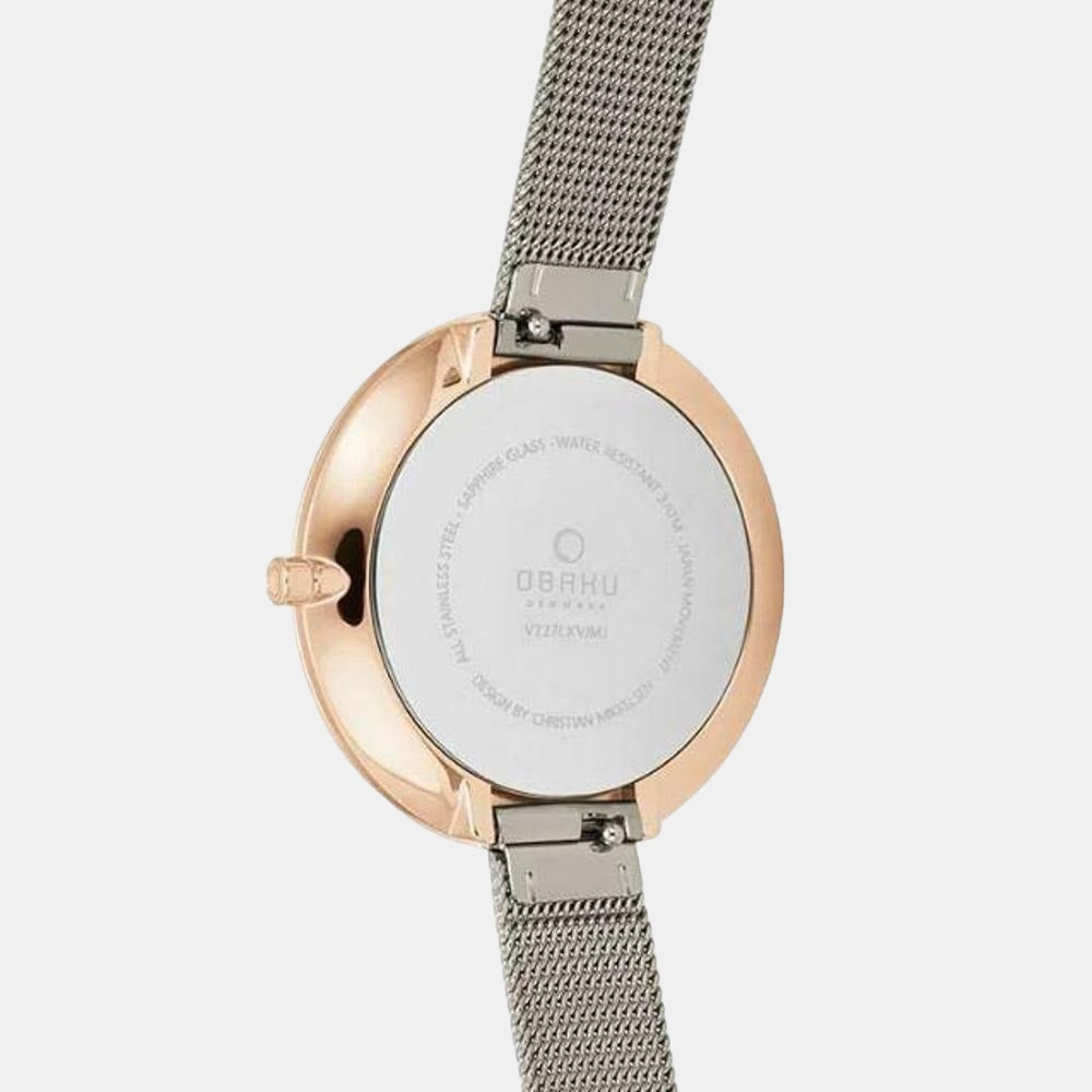 Dok-Granite Women Quartz Grey Dial Analog Stainless Steel Watch V227LXVJMJ