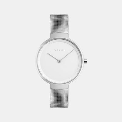 Birk Women Quartz White Dial Analog Stainless Steel Watch V231LXCIMC