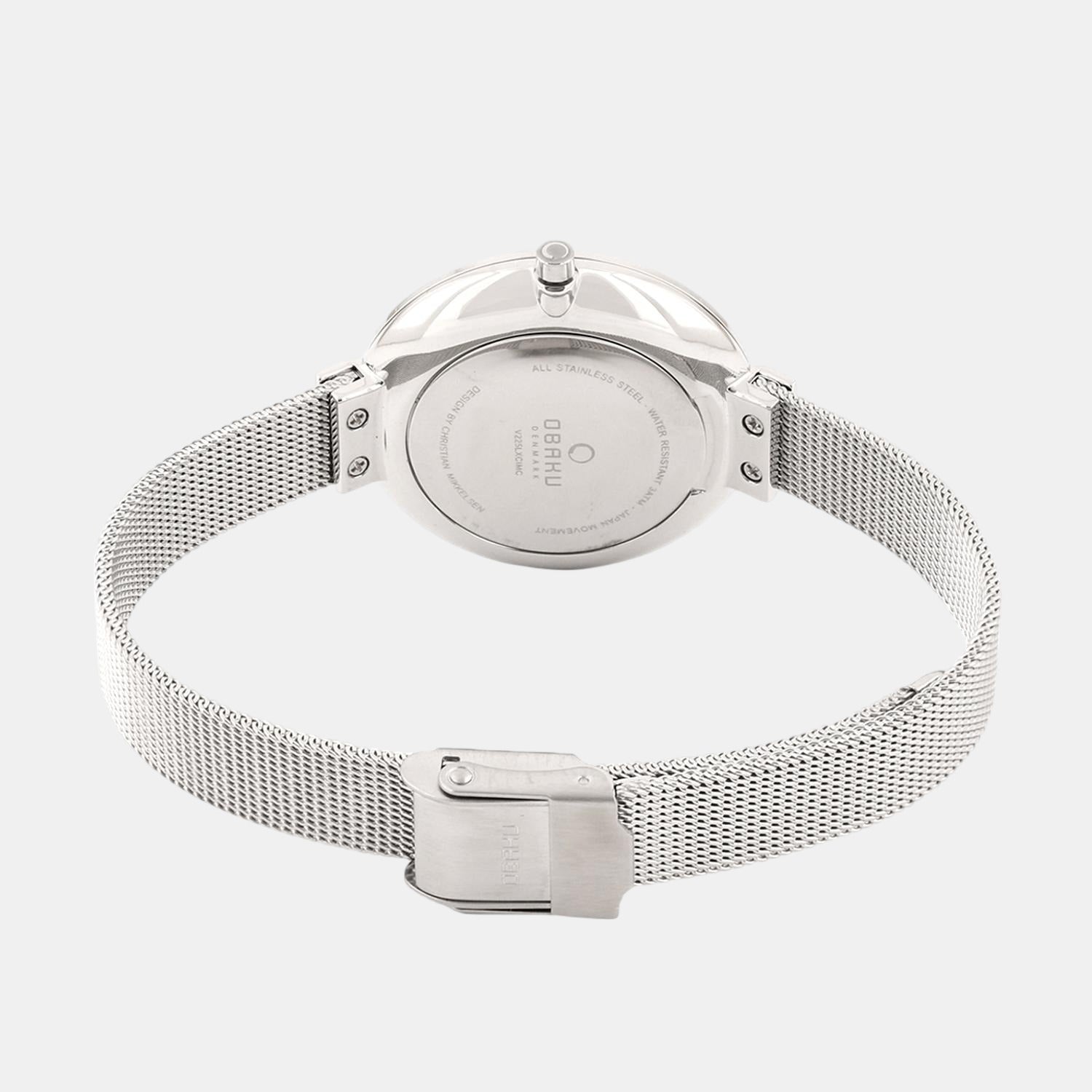 Birk Women Quartz White Dial Analog Stainless Steel Watch V231LXCIMC