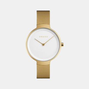 Birk Women Quartz White Dial Analog Stainless Steel Watch V231LXGIMG
