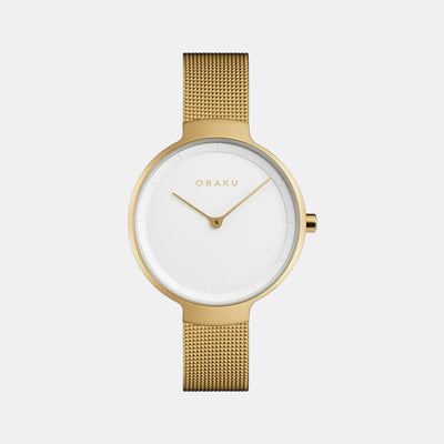 Birk Women Quartz White Dial Analog Stainless Steel Watch V231LXGIMG