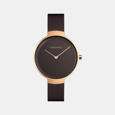 Birk Women Quartz Brown Dial Analog Stainless Steel Watch V231LXVNMN
