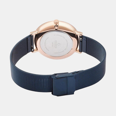 Ager Men Quartz Blue Dial Analog Stainless Steel Watch V235GXVLML