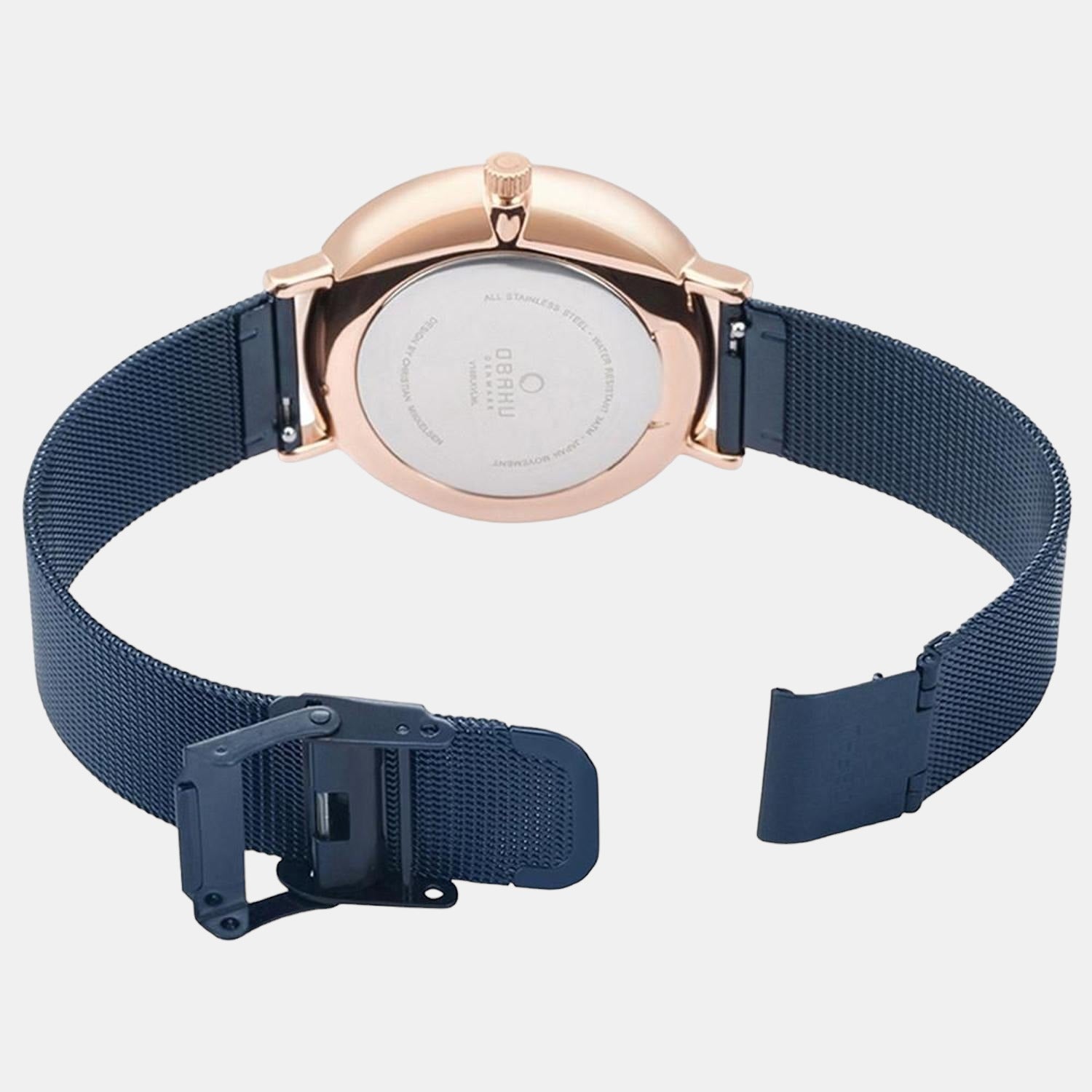 Ager Men Quartz Blue Dial Analog Stainless Steel Watch V235GXVLML