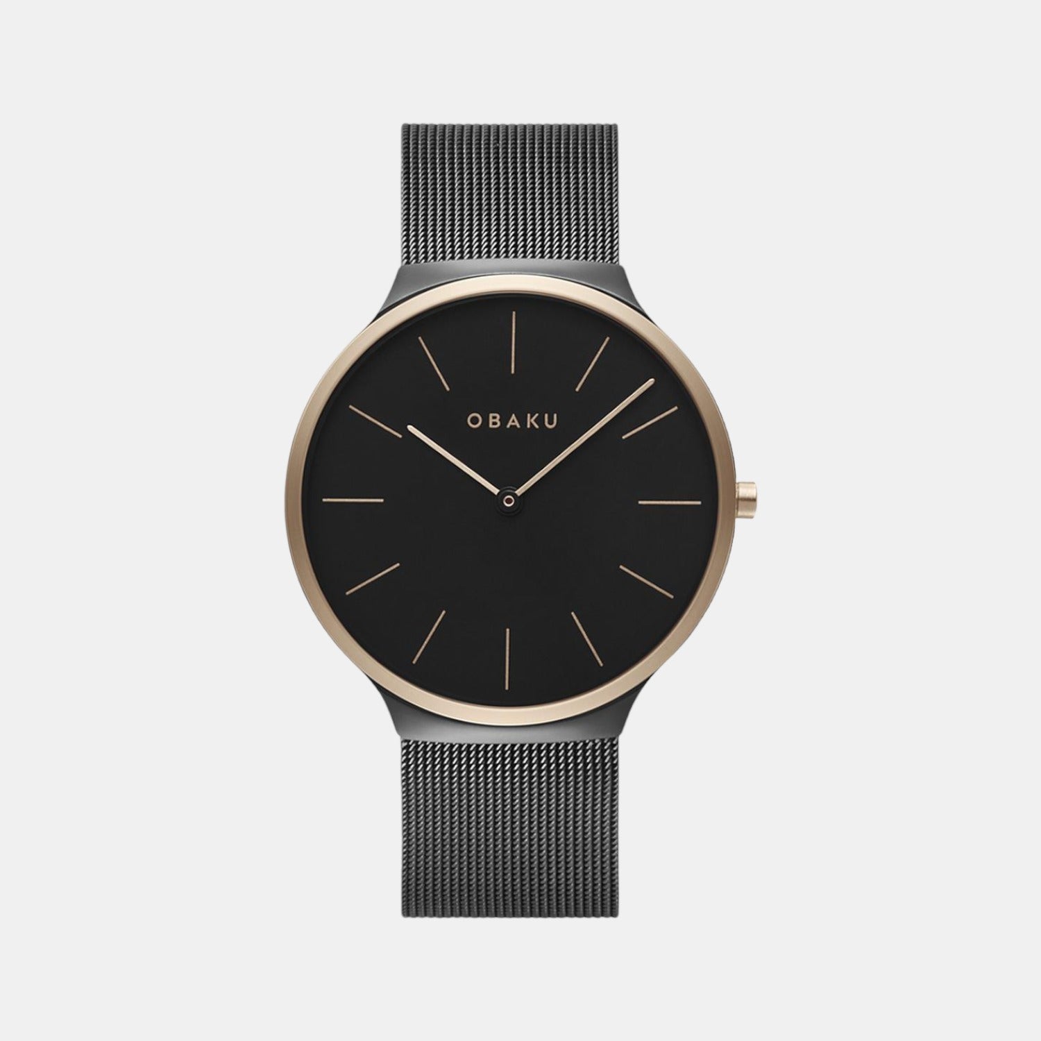 Ark Men Quartz Black Dial Analog Stainless Steel Watch V240GXMBMB