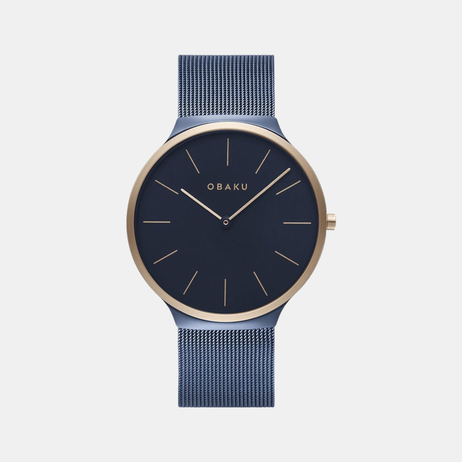Ark Men Quartz Blue Dial Analog Stainless Steel Watch V240GXSLML