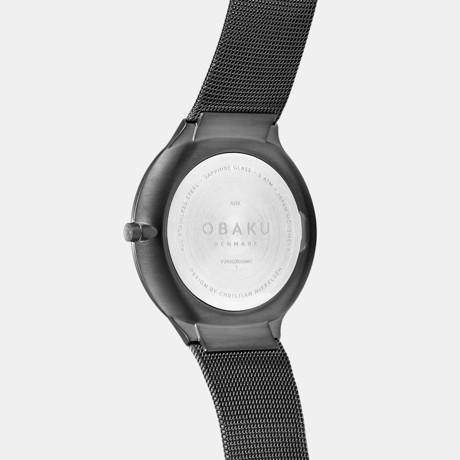 Ark Slim Women Quartz Grey Dial Analog Stainless Steel Watch V240GXUUMU