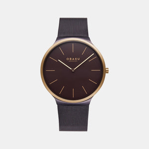 Ark Slim Women Quartz Brown Dial Analog Stainless Steel Watch V240GXXNMN