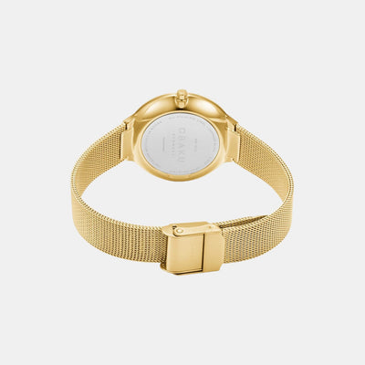 Ark Lille Women Quartz White Dial Analog Stainless Steel Watch V240LXGWMG