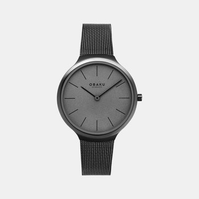 Ark Lille Women Quartz Grey Dial Analog Stainless Steel Watch V240LXUUMU