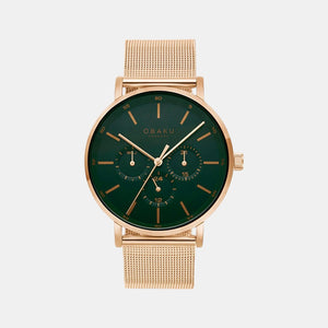 Ege Pine Men Quartz Green Dial Analog Stainless Steel Watch V246GMVEMV