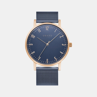 Brink Men Quartz Blue Dial Analog Stainless Steel Watch V248GXVLML