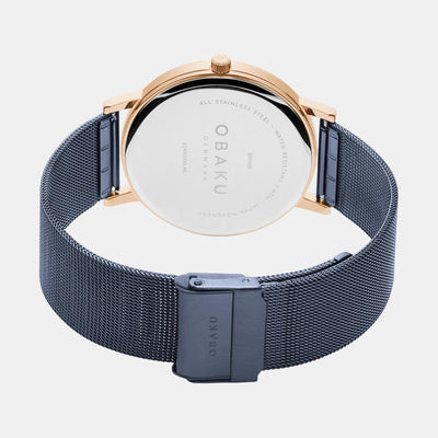 Brink Men Quartz Blue Dial Analog Stainless Steel Watch V248GXVLML
