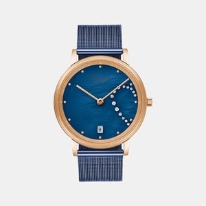 Draabe Lille Ocean Women Quartz Blue Dial Analog Stainless Steel Watch V248LHVLML