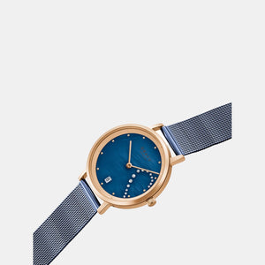 Draabe Lille Ocean Women Quartz Blue Dial Analog Stainless Steel Watch V248LHVLML