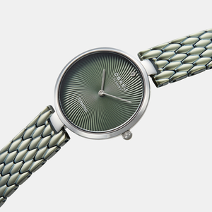 Diamant Forest Women Quartz Green Dial Analog Stainless Steel Watch V256LXCESE