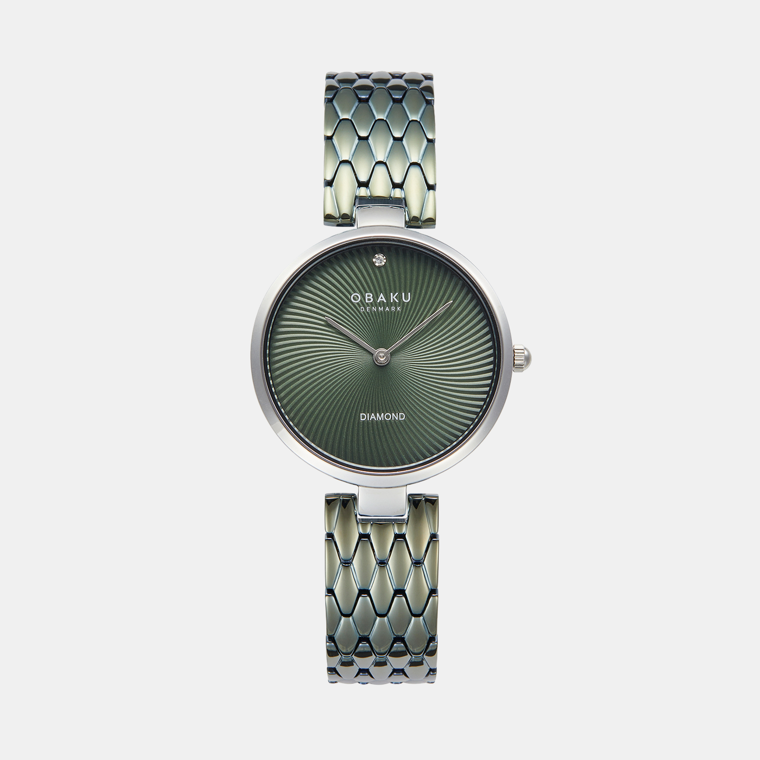 Diamant Forest Women Quartz Green Dial Analog Stainless Steel Watch V256LXCESE