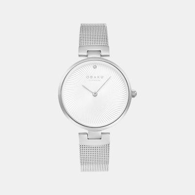 Diamant Women Quartz White Dial Analog Stainless Steel Watch V256LXCIMC