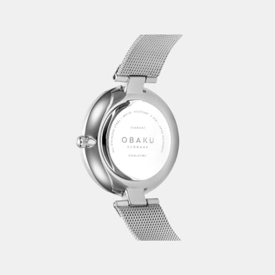 Diamant Women Quartz White Dial Analog Stainless Steel Watch V256LXCIMC