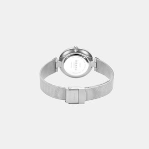 Diamant Women Quartz White Dial Analog Stainless Steel Watch V256LXCIMC