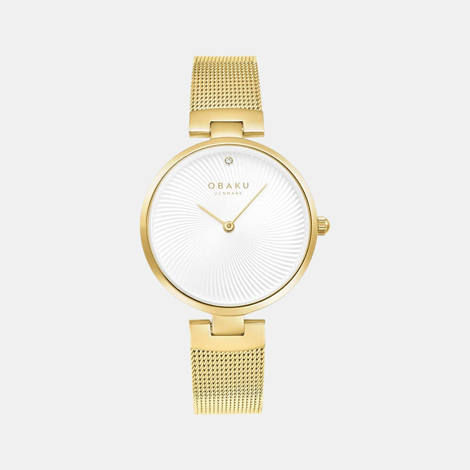Diamant Women Quartz White Dial Analog Stainless Steel Watch V256LXGIMG