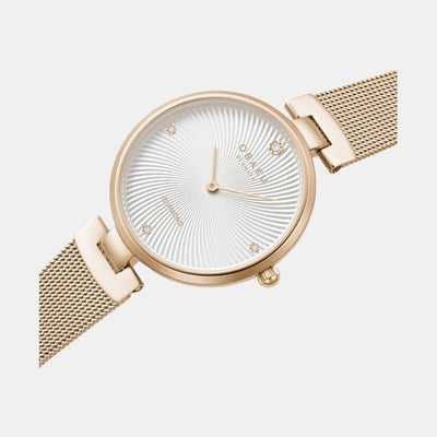 Diamant Rose Women Quartz Silver Dial Analog Stainless Steel Watch V256LXVIMV-DD