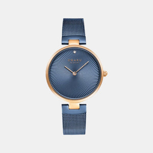 Diamant Women Quartz Blue Dial Analog Stainless Steel Watch V256LXVLML