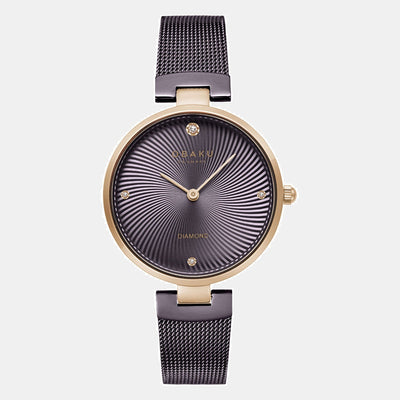 Diamant Women Quartz Brown Dial Analog Stainless Steel Watch V256LXVNMN-DD