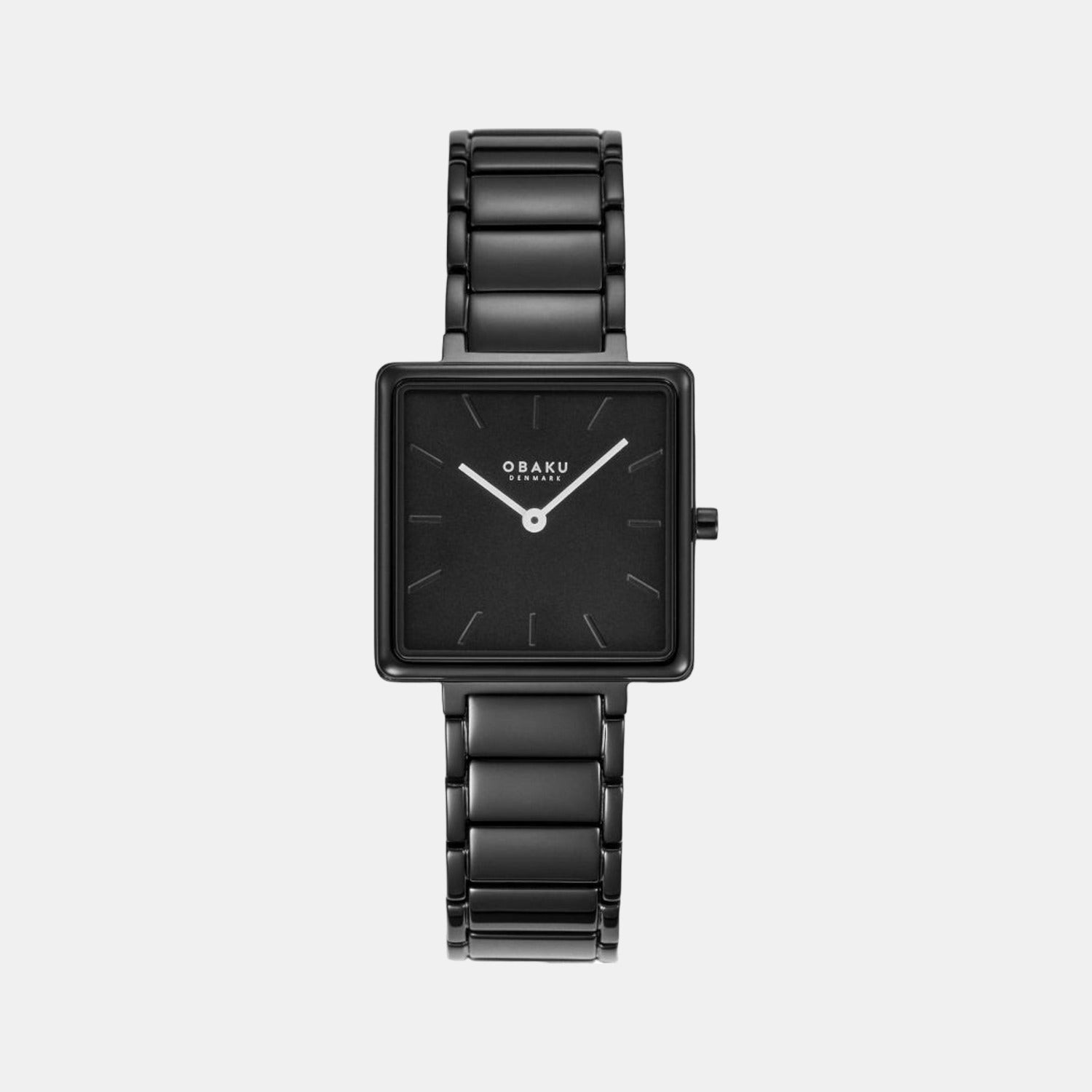 Firkant Cider Women Quartz Black Dial Analog Stainless Steel Watch V259LXBBSB