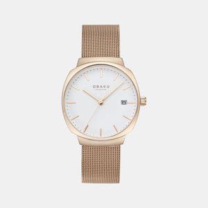 Felt Lille Women Quartz White Dial Analog Stainless Steel Watch V273LDVWMV