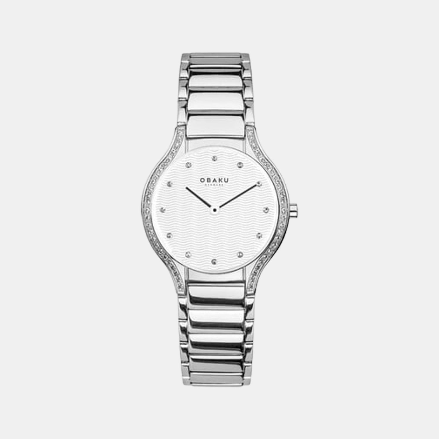 Acacie Women Quartz Silver Dial Analog Stainless Steel Watch V276LECISC