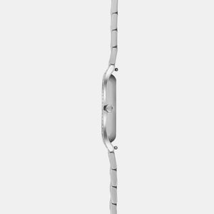 Acacie Women Quartz Silver Dial Analog Stainless Steel Watch V276LECISC
