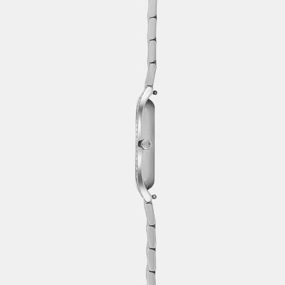 Acacie Women Quartz Silver Dial Analog Stainless Steel Watch V276LECISC