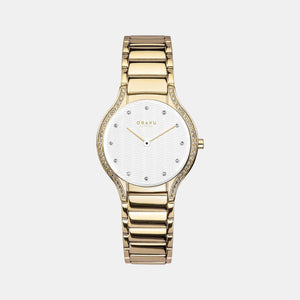 Acacie Women Quartz Silver Dial Analog Stainless Steel Watch V276LEGISG