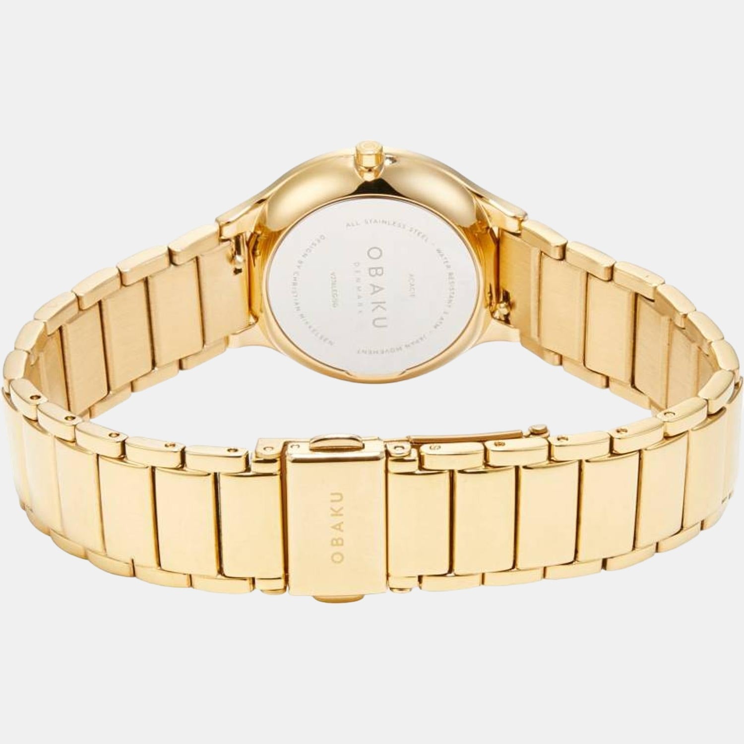 Acacie Women Quartz Silver Dial Analog Stainless Steel Watch V276LEGISG