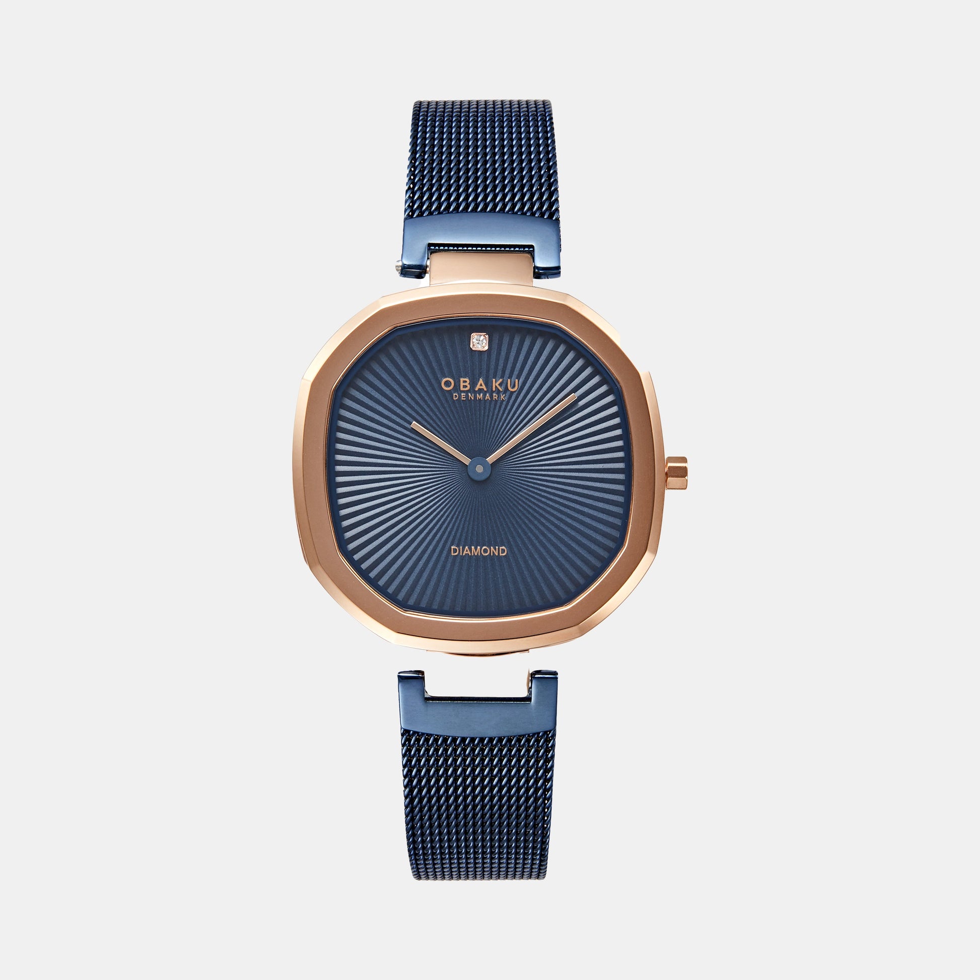 Brilliant Women Quartz Blue Dial Analog Stainless Steel Watch V277LXVLML