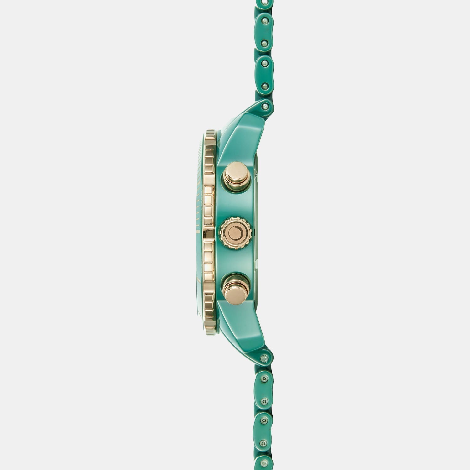 Falk Men Quartz Green Dial Chronograph Ceramic Watch V278GCEECE