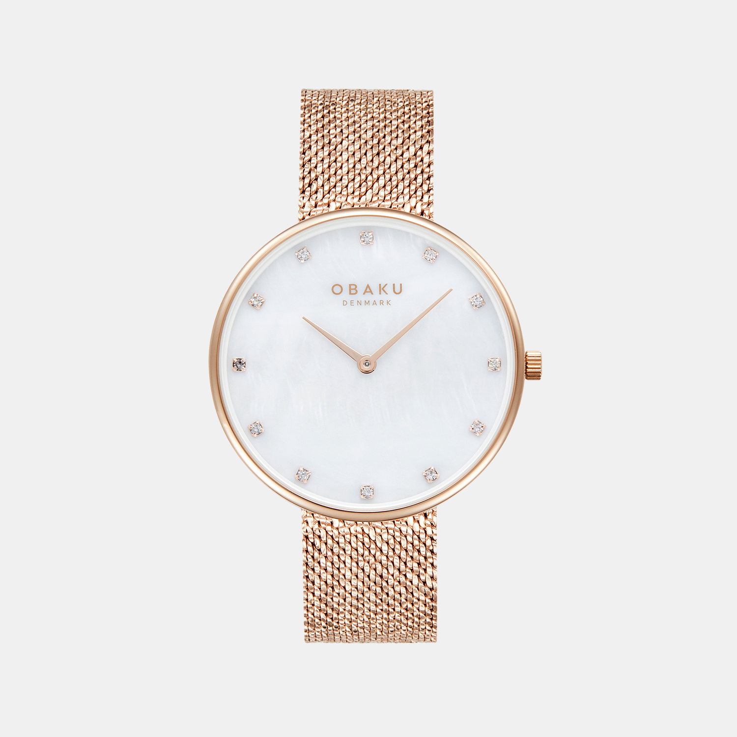 Glans Roses Women Quartz White Dial Analog Stainless Steel Watch V288LXVWHV