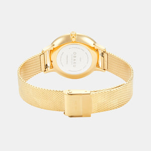Figen Women Quartz White Dial Analog Stainless Steel Watch V295LXGWHG
